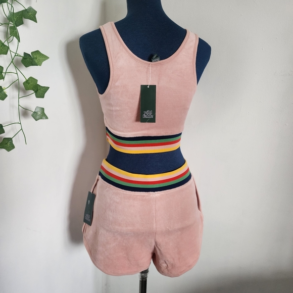 Wild Fable 2 piece Pastel Pink Crop Tank Top and Shorts Set NWT - Picture 8 of 13